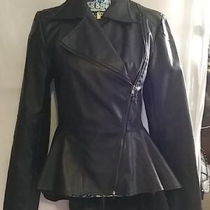 Leather Tuxedo Style Jacket new
